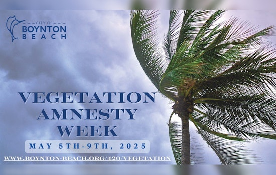 Boynton Beach Offers Free Vegetation Amnesty to Prepare for Hurricane Season