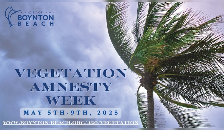 Boynton Beach Offers Free Vegetation Amnesty to Prepare for Hurricane Season