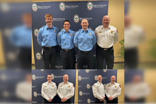 Brentwood Fire and Rescue Welcomes New Firefighters and Celebrates Promotions at City Commission Meeting