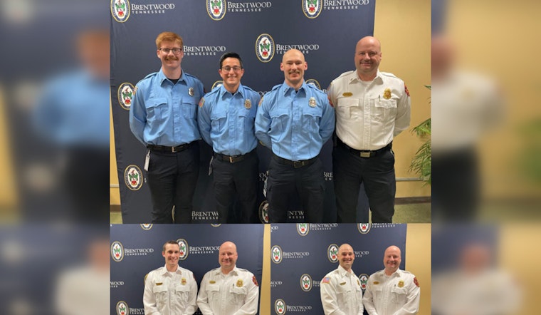 Brentwood Fire and Rescue Welcomes New Firefighters and Celebrates Promotions at City Commission Meeting