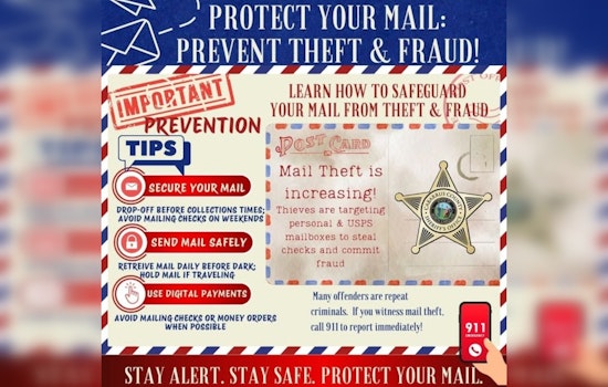 Cabarrus County Sheriff Warns of Rising Mail Theft, Urges Community Vigilance Against Fraudulent Activity