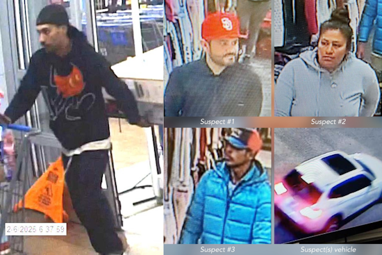 Chula Vista Police Seek Public's Help Identifying Suspects in Property Crime Wave