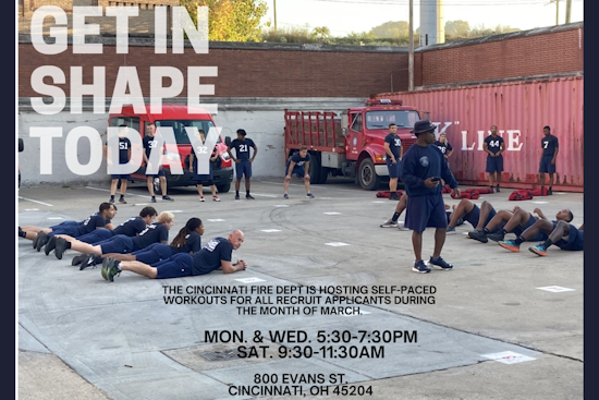 Cincinnati Fire Department Hosts Fitness Sessions to Prep for Firefighting Rigors, Offers On-Spot Applications