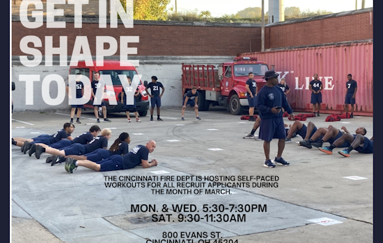 Cincinnati Fire Department Hosts Fitness Sessions to Prep for Firefighting Rigors, Offers On-Spot Applications