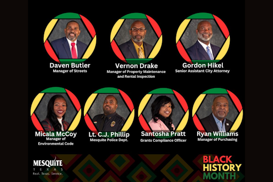 City of Mesquite Celebrates African American Leaders in Civic Roles for Black History Month
