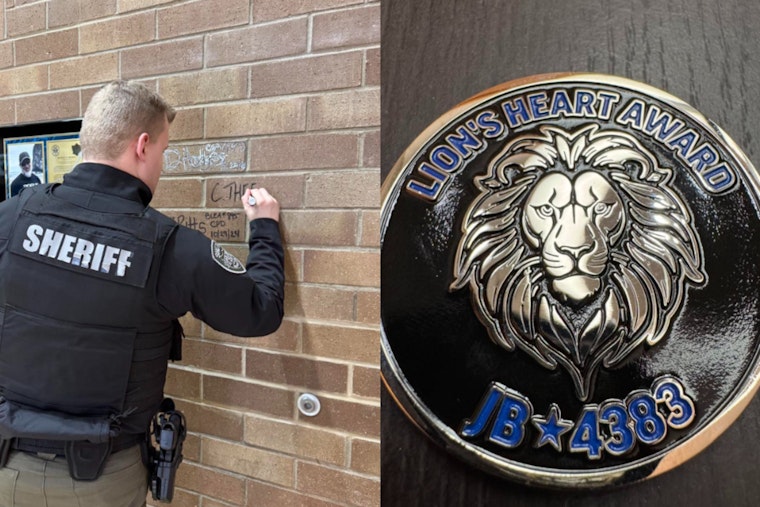 Clark County Deputy Carson Theis Honored with Jeremy Brown Lion’s Heart Award for Exemplary Service