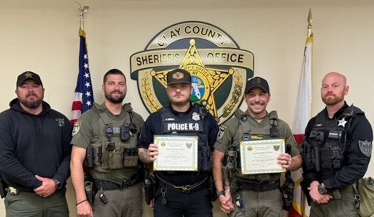 Clay County Sheriff's Office Celebrates New K9 Teams' FDLE Certification After Rigorous Training Program