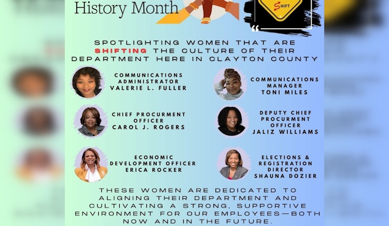 Clayton County Commends Women's Pivotal Roles as Women's History Month Concludes