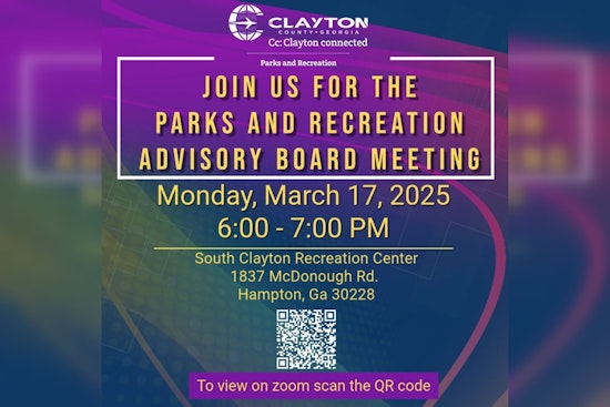 Clayton County Invites Public Input for Parks and Recreation at Upcoming Advisory Board Meeting