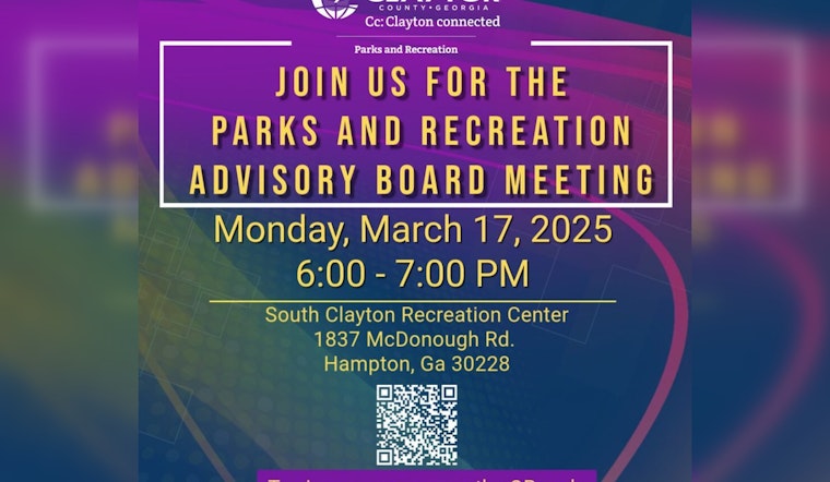 Clayton County Invites Public Input for Parks and Recreation at Upcoming Advisory Board Meeting