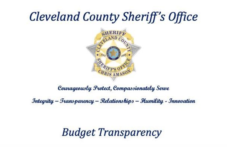 Cleveland County Sheriff's Office Spurs Community Dialogue with Social Media Post on Budget Priorities
