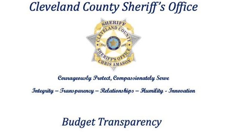 Cleveland County Sheriff's Office Spurs Community Dialogue with Social Media Post on Budget Priorities