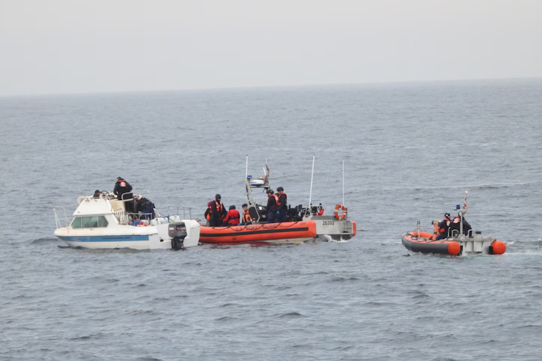 Coast Guard Intercepts Vessel Suspected of Illegal Entry 20 Miles West of Point Loma, California