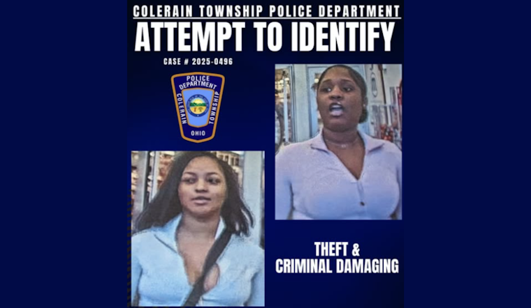 Colerain Township Police Seek Public's Help to Identify Suspects in Theft and Criminal Damaging Case