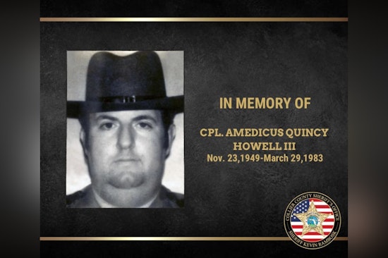 Collier County Sheriff's Office Remembers Cpl. Howell's Bravery 42 Years After Line-of-Duty Death in Immokalee