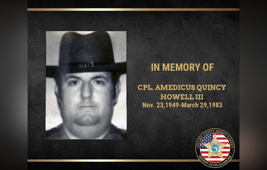 Collier County Sheriff's Office Remembers Cpl. Howell's Bravery 42 Years After Line-of-Duty Death in Immokalee
