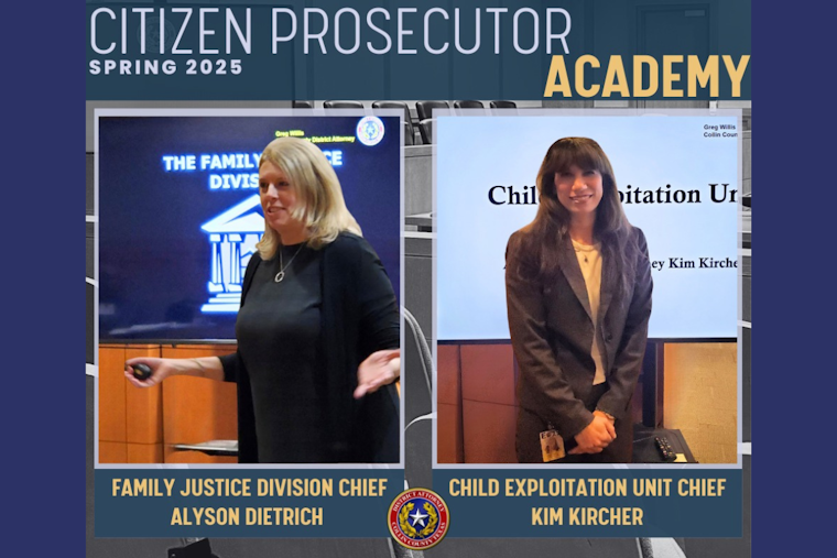 Collin County DA's Citizen Prosecutor Academy Highlights Fight Against Child Exploitation and Abuse