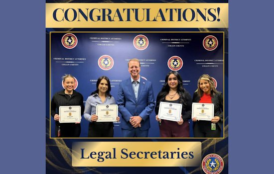 Collin County DA's Office Celebrates Career Advancements of Four Esteemed Staff Members