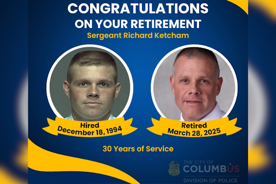 Columbus Police Sergeant Richard Ketcham, Jr. Celebrates Retirement After Over Three Decades of Service