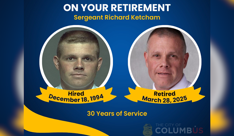 Columbus Police Sergeant Richard Ketcham, Jr. Celebrates Retirement After Over Three Decades of Service