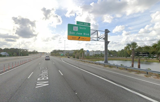 Contractor-Induced Water Main Break Disrupts Service, Forces I-295 Ramp Closures in San Jose, Jacksonville