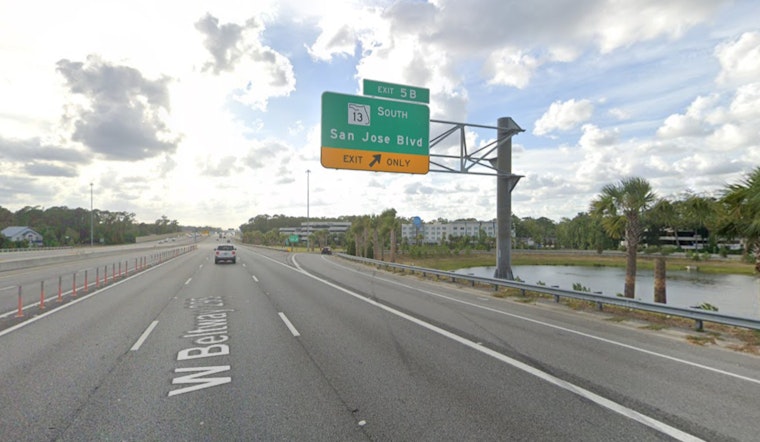 Contractor-Induced Water Main Break Disrupts Service, Forces I-295 Ramp Closures in San Jose, Jacksonville