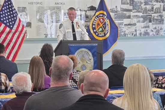 Coon Rapids Police Salute Retiring Anoka Chief Eric Peterson, Welcome Successor Andy Youngquist