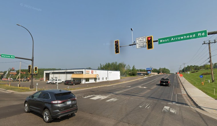 Crash Disables Traffic Lights at Busy Haines and West Arrowhead Intersection as St. Louis County Advises Caution and Alternative Routes