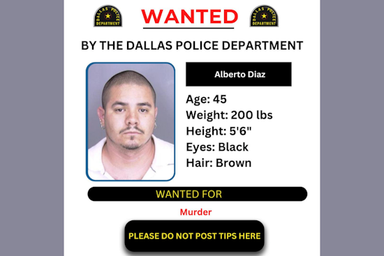 Dallas Police Renew Public Appeal for Suspect Alberto Diaz in 2008 Cold Case Murder