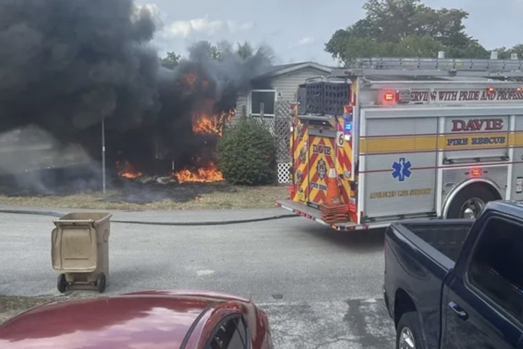 Davie Family Left Homeless After Fire Destroys Mobile Home, Boy Hospitalized with Burns