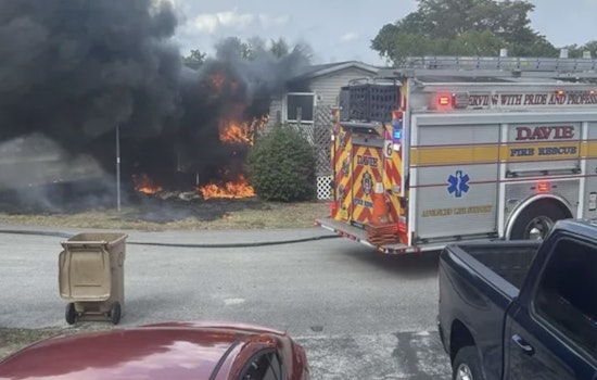 Davie Family Left Homeless After Fire Destroys Mobile Home, Boy Hospitalized with Burns