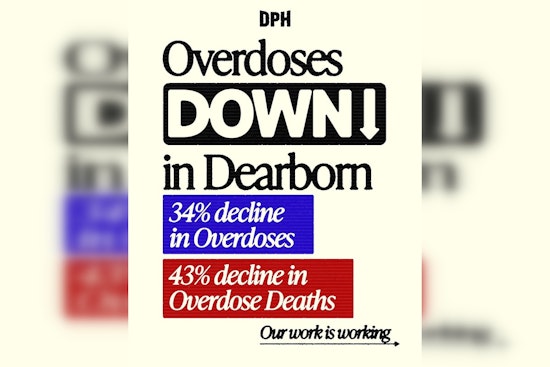 Dearborn Reports Sharp Decline in Opioid Overdoses and Deaths Following Public Health Initiatives