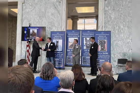 DeSoto County K-9 Luca Posthumously Honored with Medal of Bravery for Valor in Duty