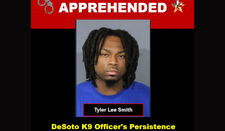 DeSoto K9 Officer and Police Apprehend Armed Felon on the Run in Apartment Complex Parking Lot