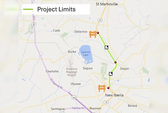 $8.6 Million Road Improvement Project to Impact Traffic in St. Martin and Iberia Parishes Starting March 17