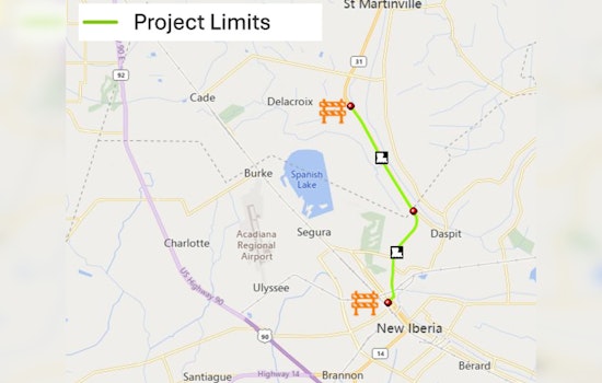 $8.6 Million Road Improvement Project to Impact Traffic in St. Martin and Iberia Parishes Starting March 17