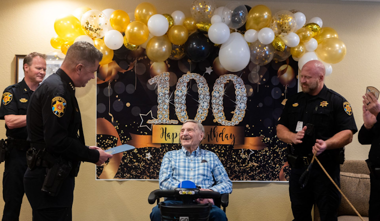 Douglas County Sheriff Celebrates Local Centenarian Lee Mickelsen's 100th Birthday with Joyful Community Tribute