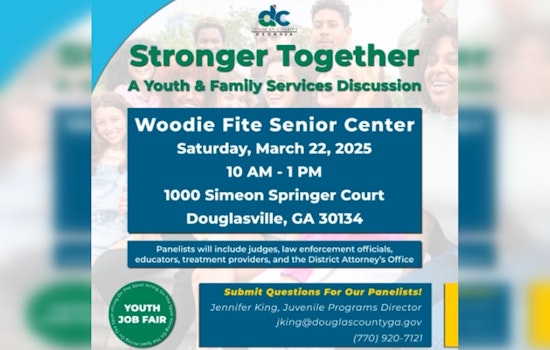 Douglasville Gears Up for Stronger Together Event with Youth Job Fair and Family Services Discussion on March 22