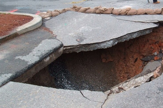 Downtown Atlanta Sinkhole Repaired and Traffic Flow Restored Near Georgia Tech