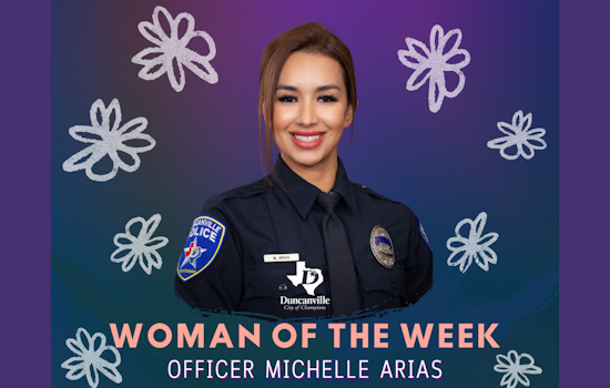 Duncanville Celebrates Officer Michelle Arias in Women's History Month Spotlight for Community Dedication