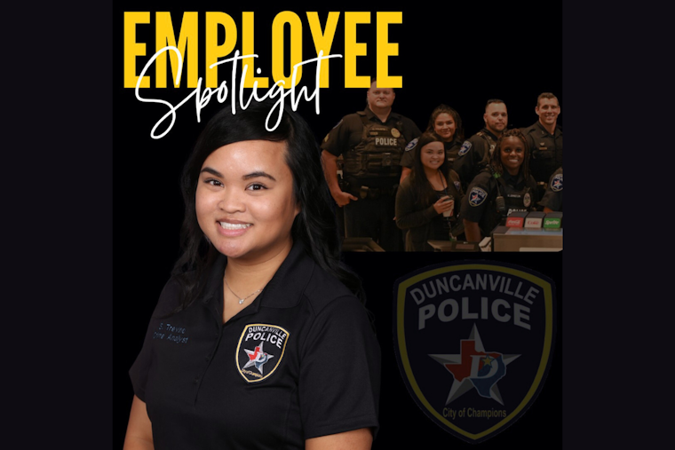 Duncanville Crime Analyst Stacy Trevino Honored by Police Department for Exceptional Contribution to Public Safety