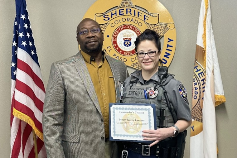 El Paso County Sheriff's Office Honors Deputy Karen Lowther with Commander’s Citation for Excellence in Detention Security