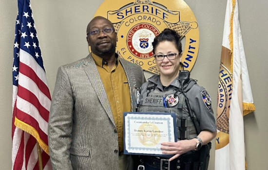 El Paso County Sheriff's Office Honors Deputy Karen Lowther with Commander’s Citation for Excellence in Detention Security