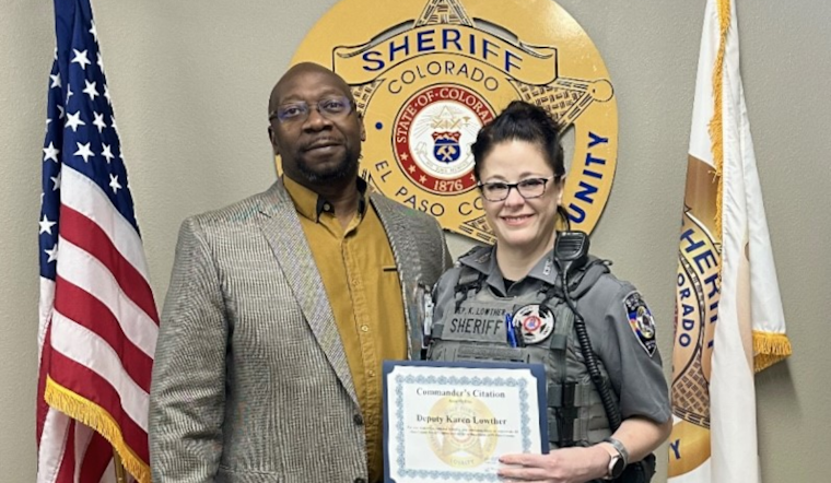 El Paso County Sheriff's Office Honors Deputy Karen Lowther with Commander’s Citation for Excellence in Detention Security