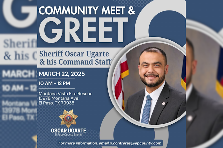 El Paso Residents Invited to Meet New Sheriff Oscar Ugarte and Command Staff at Community Event