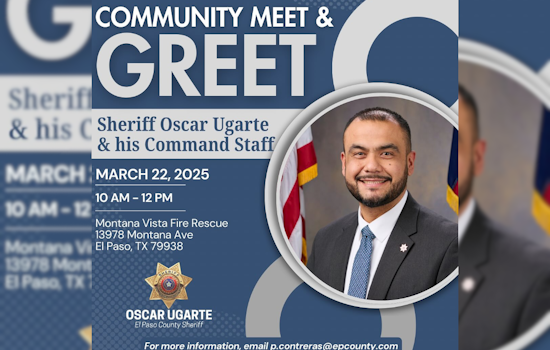 El Paso Residents Invited to Meet New Sheriff Oscar Ugarte and Command Staff at Community Event