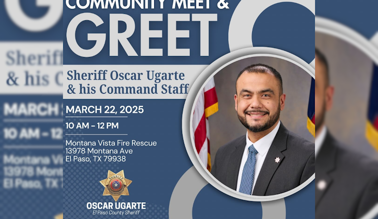 El Paso Residents Invited to Meet New Sheriff Oscar Ugarte and Command Staff at Community Event