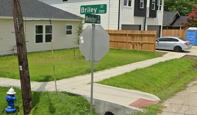 Elderly Woman Killed in Solo-Vehicle Crash on Briley Street, Houston