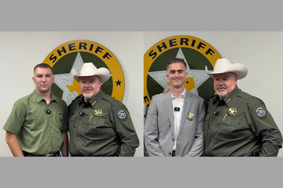 Ellis County Sheriff's Office Welcomes New Deputies Stoney Duke and Bret Noble to the Force
