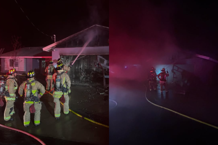 Escondido Firefighters Rapidly Contain Early Morning Blaze to Garage, Saving Home from Significant Damage